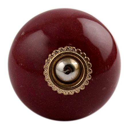 Solid Cherry Golden Fitting Cabinet Knob